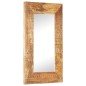 vidaXL Spiegel Handgeschnitzt 80x50x11 cm Massivholz Mango vidaXL Spiegel Handgeschnitzt 80x50x11 cm Massivholz Mango