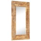 vidaXL Spiegel Handgeschnitzt 80x50x11 cm Massivholz Mango vidaXL Spiegel Handgeschnitzt 80x50x11 cm Massivholz Mango