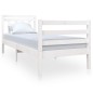 vidaXL Massivholzbett Weiß 75x190 cm vidaXL Massivholzbett Weiß 75x190 cm