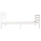 vidaXL Massivholzbett Weiß 75x190 cm vidaXL Massivholzbett Weiß 75x190 cm
