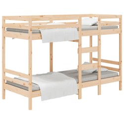 vidaXL Etagenbett 80x200 cm Massivholz Kiefer