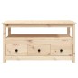 vidaXL Couchtisch 102x49x55 cm Massivholz Kiefer vidaXL Couchtisch 102x49x55 cm Massivholz Kiefer