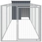 vidaXL Hundehütte mit Auslauf Anthrazit 110x405x110cm Verzinkter Stahl vidaXL Hundehütte mit Auslauf Anthrazit 110x405x110cm Verzinkter Stahl