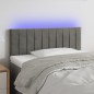 vidaXL LED Kopfteil Hellgrau 90x5x78/88 cm Samt vidaXL LED Kopfteil Hellgrau 90x5x78/88 cm Samt