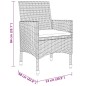 5-tlg. Garten-Essgruppe Poly Rattan und Hartglas Braun 5-tlg. Garten-Essgruppe Poly Rattan und Hartglas Braun