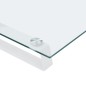 vidaXL Monitorständer Weiß 60x20x8 cm Hartglas und Metall vidaXL Monitorständer Weiß 60x20x8 cm Hartglas und Metall
