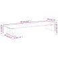 vidaXL Monitorständer Weiß 60x20x8 cm Hartglas und Metall vidaXL Monitorständer Weiß 60x20x8 cm Hartglas und Metall