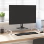vidaXL Monitorständer Weiß 80x35x8 cm Hartglas und Metall vidaXL Monitorständer Weiß 80x35x8 cm Hartglas und Metall