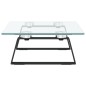 vidaXL Monitorständer Schwarz 40x20x8 cm Hartglas und Metall vidaXL Monitorständer Schwarz 40x20x8 cm Hartglas und Metall