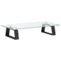 vidaXL Monitorständer Schwarz 40x20x8 cm Hartglas und Metall vidaXL Monitorständer Schwarz 40x20x8 cm Hartglas und Metall