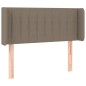 vidaXL LED Kopfteil Taupe 103x16x78/88 cm Stoff vidaXL LED Kopfteil Taupe 103x16x78/88 cm Stoff