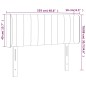 vidaXL LED Kopfteil Taupe 103x16x78/88 cm Stoff vidaXL LED Kopfteil Taupe 103x16x78/88 cm Stoff