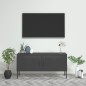 vidaXL TV-Schrank Anthrazit 105x35x50 cm Stahl    