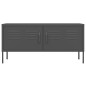 vidaXL TV-Schrank Anthrazit 105x35x50 cm Stahl    