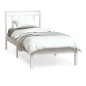 vidaXL Massivholzbett Weiß 75x190 cm vidaXL Massivholzbett Weiß 75x190 cm