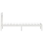 vidaXL Massivholzbett Weiß 75x190 cm vidaXL Massivholzbett Weiß 75x190 cm