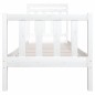 vidaXL Massivholzbett Weiß 75x190 cm vidaXL Massivholzbett Weiß 75x190 cm