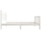 vidaXL Massivholzbett Weiß 75x190 cm vidaXL Massivholzbett Weiß 75x190 cm