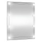 vidaXL Wandspiegel mit LED-Leuchten 50x60 cm Glas Rechteckig vidaXL Wandspiegel mit LED-Leuchten 50x60 cm Glas Rechteckig
