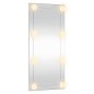 vidaXL Wandspiegel mit LED-Leuchten 50x100 cm Glas Rechteckig vidaXL Wandspiegel mit LED-Leuchten 50x100 cm Glas Rechteckig
