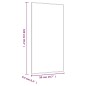 vidaXL Wandspiegel 50x100 cm Glas Rechteckig vidaXL Wandspiegel 50x100 cm Glas Rechteckig