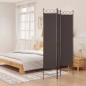 vidaXL 3-tlg. Paravent Braun 120x200 cm Stoff vidaXL 3-tlg. Paravent Braun 120x200 cm Stoff