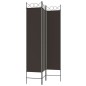 vidaXL 3-tlg. Paravent Braun 120x200 cm Stoff vidaXL 3-tlg. Paravent Braun 120x200 cm Stoff