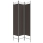 vidaXL 3-tlg. Paravent Braun 120x200 cm Stoff vidaXL 3-tlg. Paravent Braun 120x200 cm Stoff