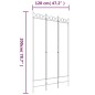 vidaXL 3-tlg. Paravent Braun 120x200 cm Stoff vidaXL 3-tlg. Paravent Braun 120x200 cm Stoff
