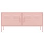 vidaXL TV-Schrank Rosa 105x35x50 cm Stahl vidaXL TV-Schrank Rosa 105x35x50 cm Stahl