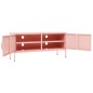 vidaXL TV-Schrank Rosa 105x35x50 cm Stahl vidaXL TV-Schrank Rosa 105x35x50 cm Stahl