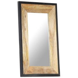 vidaXL Spiegel 80x50 cm Mango Massivholz