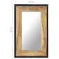 vidaXL Spiegel 80x50 cm Mango Massivholz vidaXL Spiegel 80x50 cm Mango Massivholz