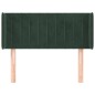 vidaXL Kopfteil mit Ohren Dunkelgrün 103x16x78/88 cm Samt
