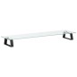 vidaXL Monitorständer Schwarz 80x20x8 cm Hartglas und Metall vidaXL Monitorständer Schwarz 80x20x8 cm Hartglas und Metall