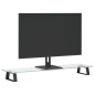vidaXL Monitorständer Schwarz 80x20x8 cm Hartglas und Metall vidaXL Monitorständer Schwarz 80x20x8 cm Hartglas und Metall