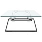 vidaXL Monitorständer Schwarz 80x20x8 cm Hartglas und Metall vidaXL Monitorständer Schwarz 80x20x8 cm Hartglas und Metall