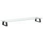 vidaXL Monitorständer Schwarz 80x20x8 cm Hartglas und Metall vidaXL Monitorständer Schwarz 80x20x8 cm Hartglas und Metall