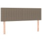 vidaXL Boxspringbett mit Matratze Taupe 140x190 cm Stoff vidaXL Boxspringbett mit Matratze Taupe 140x190 cm Stoff