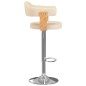 vidaXL Barhocker 2 Stk. Creme Bugholz und Kunstleder vidaXL Barhocker 2 Stk. Creme Bugholz und Kunstleder