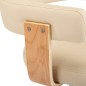 vidaXL Barhocker 2 Stk. Creme Bugholz und Kunstleder vidaXL Barhocker 2 Stk. Creme Bugholz und Kunstleder