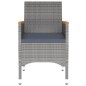 7-tlg. Garten-Essgruppe Poly Rattan Grau 7-tlg. Garten-Essgruppe Poly Rattan Grau