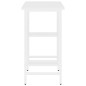 vidaXL Computertisch Weiß 80x40x72 cm MDF und Metall