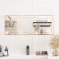 vidaXL Wandspiegel mit LED-Leuchten 30x80 cm Glas Rechteckig vidaXL Wandspiegel mit LED-Leuchten 30x80 cm Glas Rechteckig