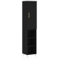 Highboard Schwarz 34,5x34x180 cm Holzwerkstoff Highboard Schwarz 34,5x34x180 cm Holzwerkstoff