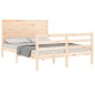 vidaXL Massivholzbett mit Kopfteil 120x200 cm vidaXL Massivholzbett mit Kopfteil 120x200 cm