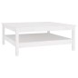 vidaXL Couchtisch Weiß 100x100x40 cm Massivholz Kiefer vidaXL Couchtisch Weiß 100x100x40 cm Massivholz Kiefer