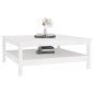 vidaXL Couchtisch Weiß 100x100x40 cm Massivholz Kiefer vidaXL Couchtisch Weiß 100x100x40 cm Massivholz Kiefer
