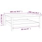 vidaXL Couchtisch Weiß 100x100x40 cm Massivholz Kiefer vidaXL Couchtisch Weiß 100x100x40 cm Massivholz Kiefer