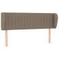 vidaXL Kopfteil mit Ohren Taupe 147x23x78/88 cm Stoff vidaXL Kopfteil mit Ohren Taupe 147x23x78/88 cm Stoff
